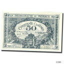  アンティークコイン コイン 金貨 銀貨   Banknote, Monaco, 50 Centimes, 1920, 1920-03-20, KM:3a, UNC