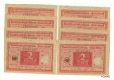 【極美品/品質保証書付】 アンティークコイン 硬貨 GERMANY BANKNOTE 2 MARK 1920 UNC CONSECUTIVE NUMBERS/s...