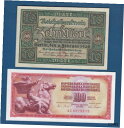 【極美品/品質保証書付】 アンティークコイン 硬貨 10 Mark 1920. Deutsches Reich Reichsbanknote + 100 Din...