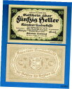 【極美品/品質保証書付】 アンティークコイン 硬貨 Austria S-108 50 Heller Year 1920 Uncirculated Banknote 送料無料 oof-wr-013394-1349