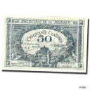  アンティークコイン コイン 金貨 銀貨   Banknote, Monaco, 50 Centimes, 1920, 1920-03-20, KM:3a, UNC