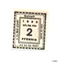 【極美品/品質保証書付】 アンティークコイン 硬貨 1920 Germany KITLINGEN 2 Phennig Notgeld / Banknote [送...