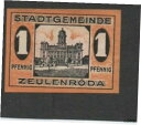 【極美品/品質保証書付】 アンティークコイン 硬貨 Germany / Notgeld / Zeulenroda 1 Pfennig 1.1.1920 Unci...