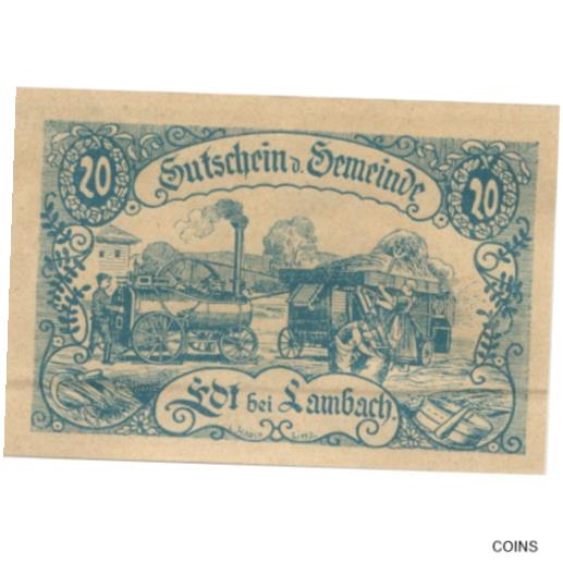 ڶ/ʼݾڽա ƥ    [̵] [#284797] Banknote, Austria, Lambach, 20 Heller, train 1920-11-30, UNC, Mehl:FS