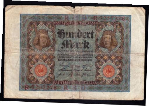  アンティークコイン 硬貨 Germany 1920 100 Mark Banknotes--------------------91  #oof-wr-013394-2356