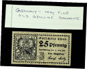 【極美品/品質保証書付】 アンティークコイン 硬貨 GERMANY 25pf 1920 POST WWI STADT QUEDLINBURG COAT OF A...