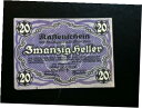 【極美品/品質保証書付】 アンティークコイン 硬貨 AUSTRIA - banknotes- 20 HELLER 1920 - osterreich ! [送料...