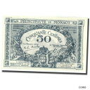  アンティークコイン コイン 金貨 銀貨   Banknote, Monaco, 50 Centimes, 1920, 1920-03-20, KM:3a, UNC