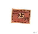 【極美品/品質保証書付】 アンティークコイン 硬貨 1920 Germany AUERBACH 25 Pnennig Notgeld / Banknote [送...