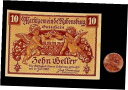 【極美品/品質保証書付】 アンティークコイン 硬貨 1920 Austria RABENSBURG 10 Heller Banknote / Notgeld [...
