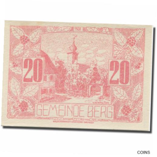  アンティークコイン コイン 金貨 銀貨   Banknote, Austria, Berg, 20 Heller, Eglise, 1920, UNC Mehl:FS 66