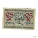 【極美品/品質保証書付】 アンティークコイン コイン 金貨 銀貨 [送料無料] [#322304] Banknote, Germany, Waldenburg Stadt, 25 Pfennig, personnage, 1920, 192