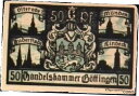 【極美品/品質保証書付】 アンティークコイン 硬貨 1920 Germany GOTTINGEN 50 Phennig Notgeld / Banknote [...
