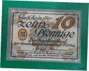 【極美品/品質保証書付】 アンティークコイン 硬貨 PIRNA NOTGELD 10 PFENNIG 1921 EMERGENCY MONEY GERMANY ...