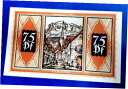 【極美品/品質保証書付】 アンティークコイン 硬貨 BRAUNSCHWEIG NOTGELD 75 PFENNIG 1921 EMERGENCY MONEY G...