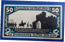 【極美品/品質保証書付】 アンティークコイン 硬貨 PLON NOTGELD 50 PFENNIG 1921 EMERGENCY MONEY GERMANY B...