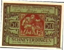 【極美品/品質保証書付】 アンティークコイン 硬貨 1921 Germany SCHNEVERDINGEN 50 Pnennig Notgeld / Bankn...