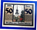 【極美品/品質保証書付】 アンティークコイン 硬貨 LUNDEN-DITHMARSCHEN NOTGELD 50 PFENNIG 1921 EMERGENCY ...