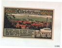 【極美品/品質保証書付】 アンティークコイン 硬貨 1921 Germany ELLRICH 50 Phennig Banknote / Notgeld [送料...