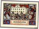 【極美品/品質保証書付】 アンティークコイン 硬貨 #33772 ARNSTADT Germany 1921. Banknote notgeld 50 Pfen...