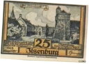 【極美品/品質保証書付】 アンティークコイン 硬貨 1921 Germany JLSENBURG 25 Phennig Banknote / Notgeld [...