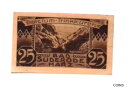 【極美品/品質保証書付】 アンティークコイン 硬貨 1921 Germany SOLBAD 25 Pnennig Notgeld / Banknote [送料無...