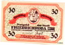 【極美品/品質保証書付】 アンティークコイン 硬貨 1921 Germany FRIEDRICHRODA 30 Phennig Notgeld / Bankno...
