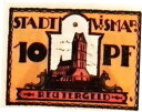 【極美品/品質保証書付】 アンティークコイン 硬貨 1921 Germany WISMAR 10 Pnennig Notgeld / Banknote [送料無...