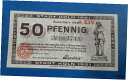 【極美品/品質保証書付】 アンティークコイン 硬貨 KOLN NOTGELD 50 PFENNIG 1921 EMERGENCY MONEY GERMANY B...
