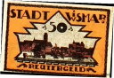 【極美品/品質保証書付】 アンティークコイン 硬貨 1921 Germany WISMAR 50 Pnennig Notgeld / Banknote [送料無...
