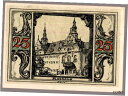 【極美品/品質保証書付】 アンティークコイン 硬貨 #33777 ARNSTADT Germany 1921. Banknote notgeld 25 Pfen...