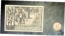 【極美品/品質保証書付】 アンティークコイン 硬貨 1921 Germany DIEPHOLZ 75 Phennig Banknote / Notgeld [送...