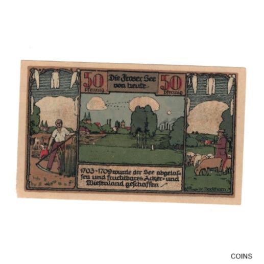yɔi/iۏ؏tz AeB[NRC RC   [] [#326652] Banknote, Germany, Frose Gemeinde, 50 Pfennig, paysage 1, 1921, 1921-0