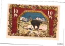 【極美品/品質保証書付】 アンティークコイン 硬貨 1921 Germany SCHLIERFEE 10 Phennig Notgeld / Banknote ...