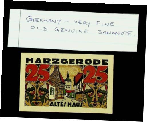 【極美品/品質保証書付】 アンティークコイン 硬貨 GERMANY 25pf 1921 HARZERODE OLD HOUSE OLD GENUINE BANKNOTE [送料無料] #oof-wr-013400-3830