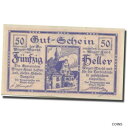 【極美品/品質保証書付】 アンティークコイン コイン 金貨 銀貨 [送料無料] [#281238] Banknote, Austria, Weyer, 50 Heller, Eglise 1921-05-31, UNC, Mehl: