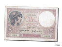  アンティークコイン コイン 金貨 銀貨   Banknote, France, 5 Francs, 5 F 1917-1940 ''Violet'', 1921, 1921-02-14