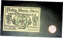 【極美品/品質保証書付】 アンティークコイン 硬貨 1921 Germany OBERGLOGAU 50 Phennig Banknote / Notgeld ...