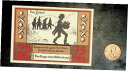 【極美品/品質保証書付】 アンティークコイン 硬貨 1921 Germany WUNSCHENDORF 75 Phennig Banknote / Notgel...