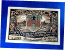 【極美品/品質保証書付】 アンティークコイン 硬貨 RAGUHN NOTGELD 50 PFENNIGE 1921 EMERGENCY MONEY GERMAN...