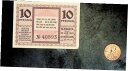 【極美品/品質保証書付】 アンティークコイン 硬貨 1921 Germany SCHWARZA 10 Phennig Banknote / Notgeld [送...