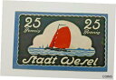 【極美品/品質保証書付】 アンティークコイン 硬貨 WESEL NOTGELD 25 PFENNIG 1921 EMERGENCY MONEY GERMANY ...