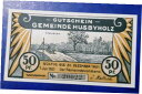 【極美品/品質保証書付】 アンティークコイン 硬貨 HUSBYHOLZ NOTGELD 50 PFENNIG 1921 EMERGENCY MONEY GERM...