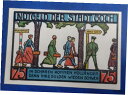 【極美品/品質保証書付】 アンティークコイン 硬貨 GOCH NOTGELD 75 PFENNIG 1921 EMERGENCY MONEY GERMANY B...
