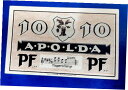 【極美品/品質保証書付】 アンティークコイン 硬貨 APOLDA NOTGELD 10 PFENNIG 1921 EMERGENCY MONEY GERMANY...