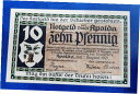 【極美品/品質保証書付】 アンティークコイン 硬貨 APOLDA NOTGELD 10 PFENNIG 1921 EMERGENCY MONEY GERMANY...