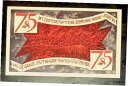 【極美品/品質保証書付】 アンティークコイン 硬貨 1921 Germany ZEULENRODA 75 Phennig Banknote / Notgeld ...
