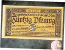 【極美品/品質保証書付】 アンティークコイン 硬貨 1921 Germany ERBACH 50 Phennig Banknote / Notgeld [送料無...