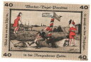 【極美品/品質保証書付】 アンティークコイン 硬貨 Germany 40 Pfennig 1921 Banknote Neugraben-Hausbruch N...