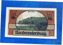 【極美品/品質保証書付】 アンティークコイン 硬貨 NEUBRANDENBURG NOTGELD 25 PFENNIG 1921 EMERGENCY MONEY...